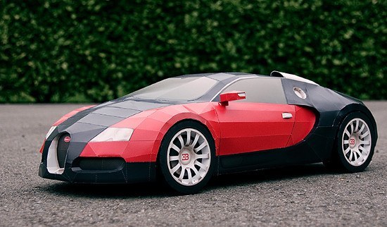 Paper Bugatti model