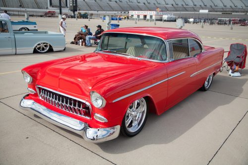 Beautiful red Chevy Bel Air 